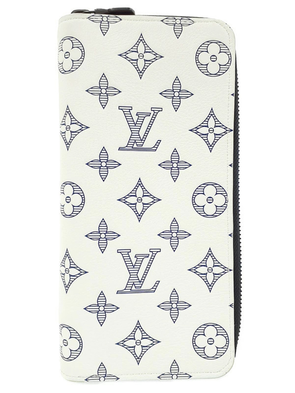 Louis Vuitton Monogram Shadow Black Zippy Wallet Vertical Round Zipper Long